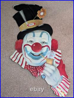 Vintage 1970s Kraft foods Wonderflex Circus Clown 45x 21 Advertisement