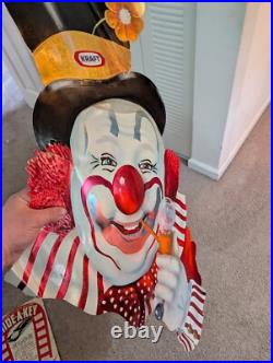 Vintage 1970s Kraft foods Wonderflex Circus Clown 45x 21 Advertisement