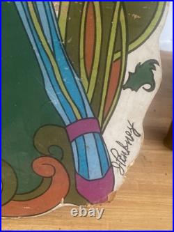 Vintage 1970s Psychedelic Pop Art Board 60 Life Size Mod Store Display Stabney