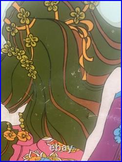 Vintage 1970s Psychedelic Pop Art Board 60 Life Size Mod Store Display Stabney