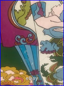 Vintage 1970s Psychedelic Pop Art Board 60 Life Size Mod Store Display Stabney