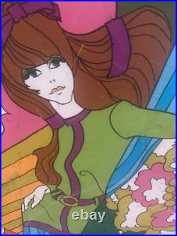 Vintage 1970s Psychedelic Pop Art Board 60 Life Size Mod Store Display Stabney