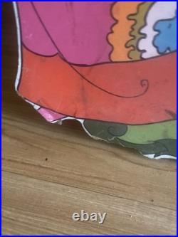 Vintage 1970s Psychedelic Pop Art Board 60 Life Size Mod Store Display Stabney