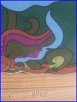Vintage 1970s Psychedelic Pop Art Board 60 Life Size Mod Store Display Stabney