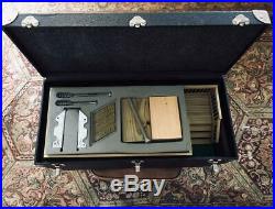 Vintage 1970s Salesman's sample case with miniature deck and material samples