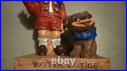Vintage 1972 Buster Brown & Tige 18 Store Display Statue And Dealer Sign