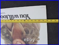 Vintage 1977 Farrah Fawcett Loves Wella Hair Product Store Display Standee Ad