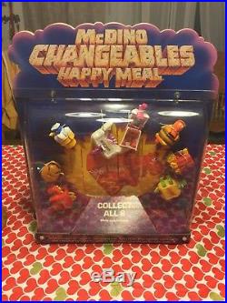Vintage 1980s McDonalds Transformers McDinos Changeables In Store Display! Wow