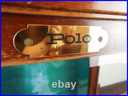 Vintage 1980s Polo Ralph Lauren Cologne Display Case Advertising Etched Glass