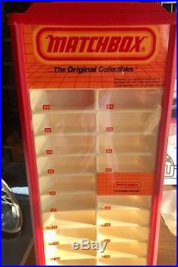 Vintage 1984 MATCHBOX 4 Sided Store Display Case for 80 Cars