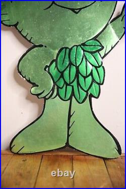 Vintage 1985 Jolly Green Giant Advertising Store Display Sign Sprout Cardboard
