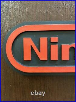 Vintage 1988 Nintendo Double Sided Hard Plastic Store Display Sign M Series