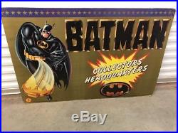 Vintage 1989 BATMAN Collectors Headquarters Store Display Toy Biz D. C. Comics