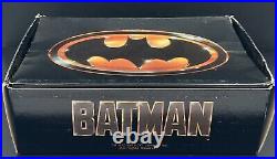 Vintage 1989 Batman Movie Button Pin Pinbacks Box Nicholson Joker Keaton 106 pcs