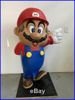 Vintage 1989 Nintendo Super Mario Statue CES Store Display Sign NES SNES