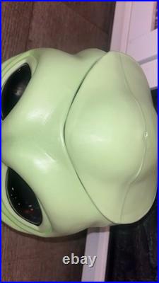 Vintage 1990's Alien Pops Candy Store Green Display Plastic Container Wicked