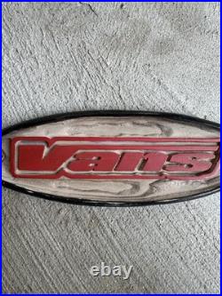 Vintage 1990s Vans Off The Wall Skate Shoe Adverting Display Sign 11x 3.5