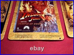 Vintage 1991 McDonalds Indiana Jones VHS Release Store Display Signs Temple of D