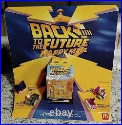 Vintage 1992 McDonald's Back to the Future Happy Meal Toys Store Display