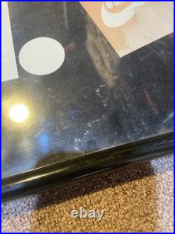 Vintage 1995 Nike Just Do It Framed Rectangular 37x13 Store Display Promo Sign