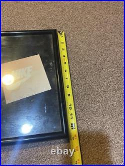 Vintage 1995 Nike Just Do It Framed Rectangular 37x13 Store Display Promo Sign