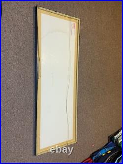 Vintage 1995 Nike Just Do It Framed Rectangular 37x13 Store Display Promo Sign