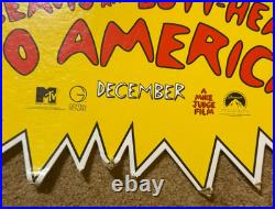 Vintage 1996 Beavis and Butt-Head Do America Cardboard Movie Promo Display