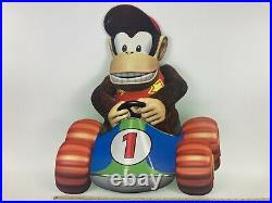 Vintage 1997 Diddy Kong Racing 25 Cardboard Store Display Sign N64 Nintendo 64