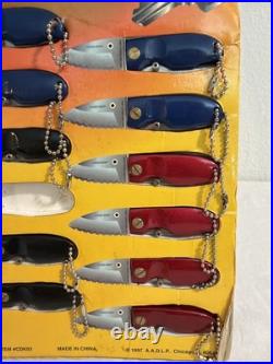 Vintage 1997 Keychain Knife MOUSE FLIP-IT Store Counter Display RARE HTF READ