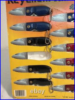 Vintage 1997 Keychain Knife MOUSE FLIP-IT Store Counter Display RARE HTF READ