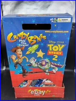 Vintage 1999 Original Store Display + 50 Sealed Packs Crazy Bones Toy Story 2