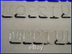 Vintage 2 Interchangable Green Neon Store Display Sign Letters Tested Working