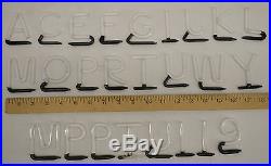 Vintage 2 Interchangable Green Neon Store Display Sign Letters Tested Working