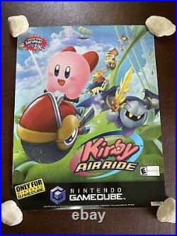 Vintage 2003 Nintendo GameCube Kirby Air Ride ToysRus Store Display Sign Poster
