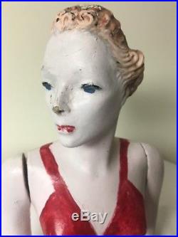 Vintage 31 Female Mannequin Miniquin Store Counter Display
