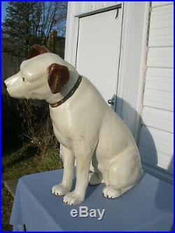 Vintage 36 Tall Paper Mache' RCA VICTOR Nipper Dog Store Display Pick-Up Only
