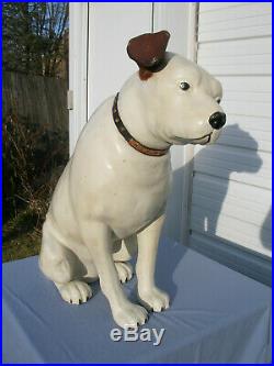 Vintage 36 Tall Paper Mache' RCA VICTOR Nipper Dog Store Display Pick-Up Only