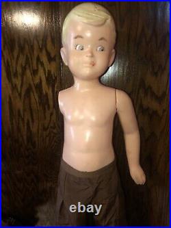 Vintage 40s 50s Buster Brown Advertising Store Display Mannequin Doll Antique