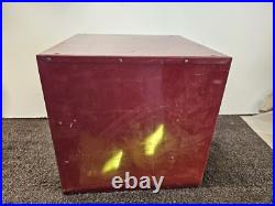 Vintage 50s 60s E. Edelmann Advertising Parts Cabinet Store Display 11.5 Square
