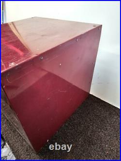 Vintage 50s 60s E. Edelmann Advertising Parts Cabinet Store Display 11.5 Square
