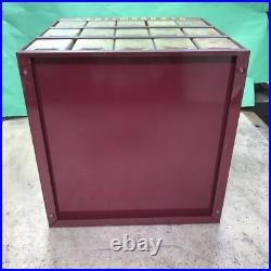 Vintage 50s 60s E. Edelmann Advertising Parts Cabinet Store Display 12x12x12