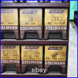 Vintage 50s 60s E. Edelmann Advertising Parts Cabinet Store Display 12x12x12