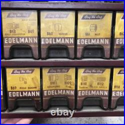 Vintage 50s 60s E. Edelmann Advertising Parts Cabinet Store Display 12x12x12