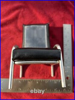 Vintage 6 Salesman Sample Vinyl Padded Office Chair with Chrome Frame