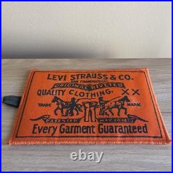 Vintage 70s Levis Levi Strauss Big E Jeans 501 XX Jumbo Patch Countertop Display