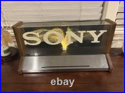 Vintage 70s SONY FIber Optic Advertising Sign RARE