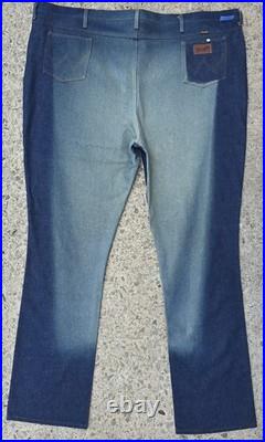 Vintage 70s Store Display Wrangler Jeans Blue Denim Sun Faded 945 Rare 60×42