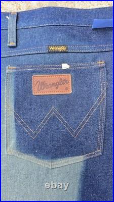 Vintage 70s Store Display Wrangler Jeans Blue Denim Sun Faded 945 Rare 60×42