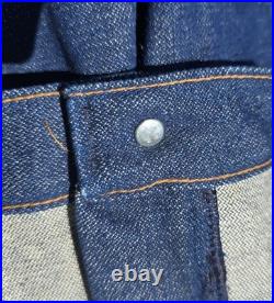 Vintage 70s Store Display Wrangler Jeans Blue Denim Sun Faded 945 Rare 60×42