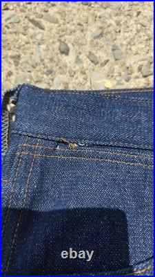 Vintage 70s Store Display Wrangler Jeans Blue Denim Sun Faded 945 Rare 60×42